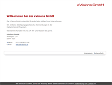 Tablet Screenshot of evisions.de